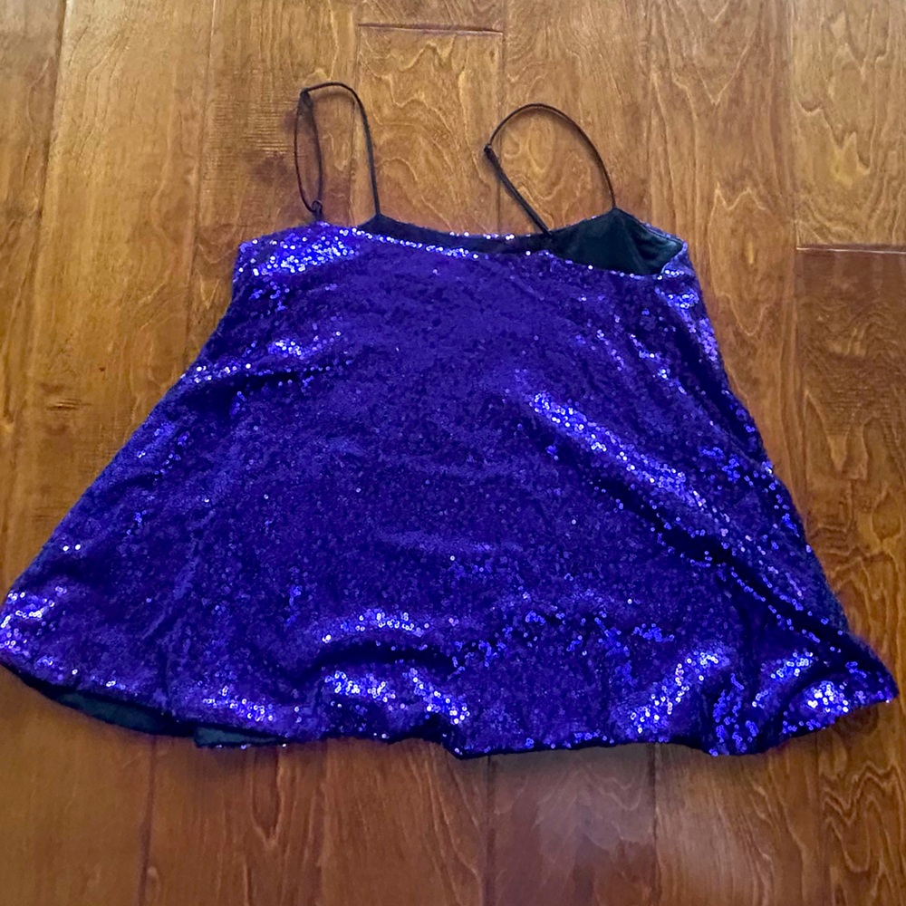 Size Small Purple Sequin Tank Top